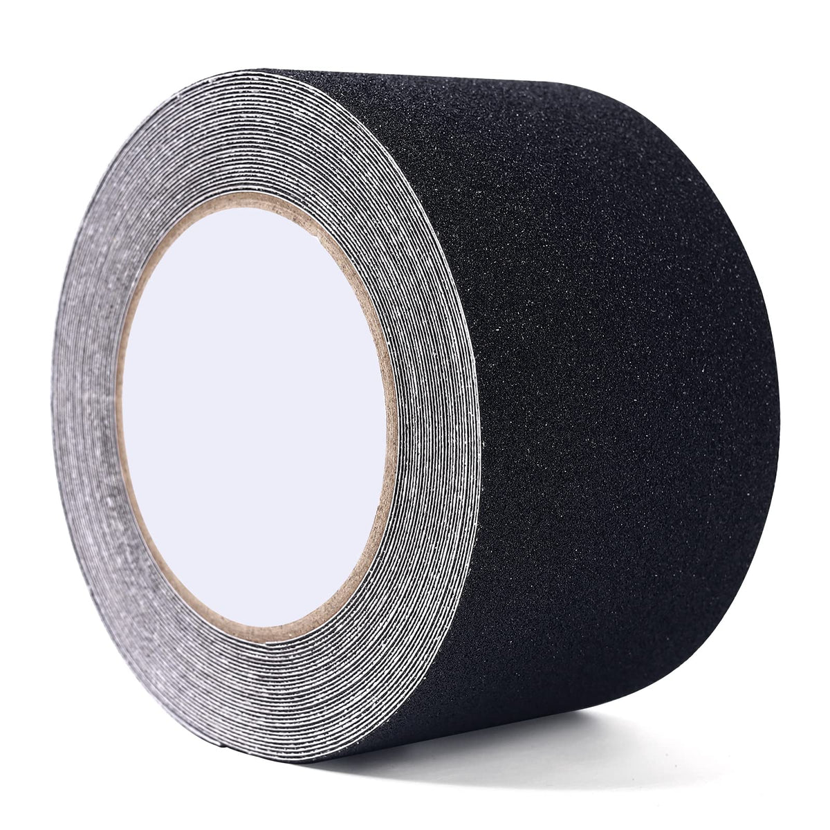 Grip Tape 3 Inch x 33 Ft, Heavy Duty Anti Slip Tape for Stairs, Strong Friction Non Skid Tape with Emery, Waterproof Grip Tape for Indoor, Outdoor, Step Treads, Black