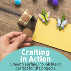 Camp Galaxy 1 Inch Natural Brown Kraft Stickers, 1000 Total