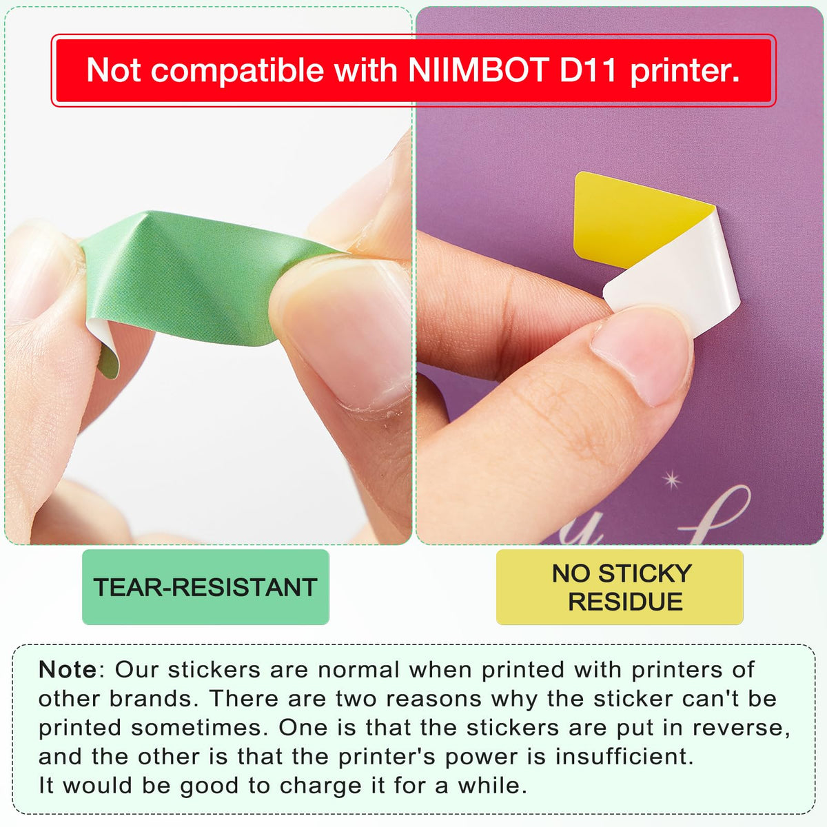 Marspark 1920 Pieces Label Tape Print Stickers Compatible with D30 Printer