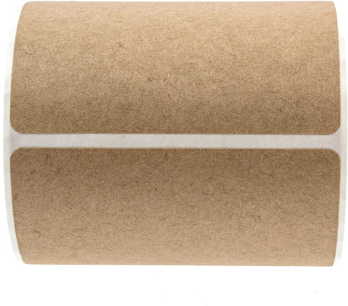 2" x 3" Brown Kraft Rectangle Color Code Labels / 250 Permanent Adhesive Write On Labels/Blank Kraft Stickers