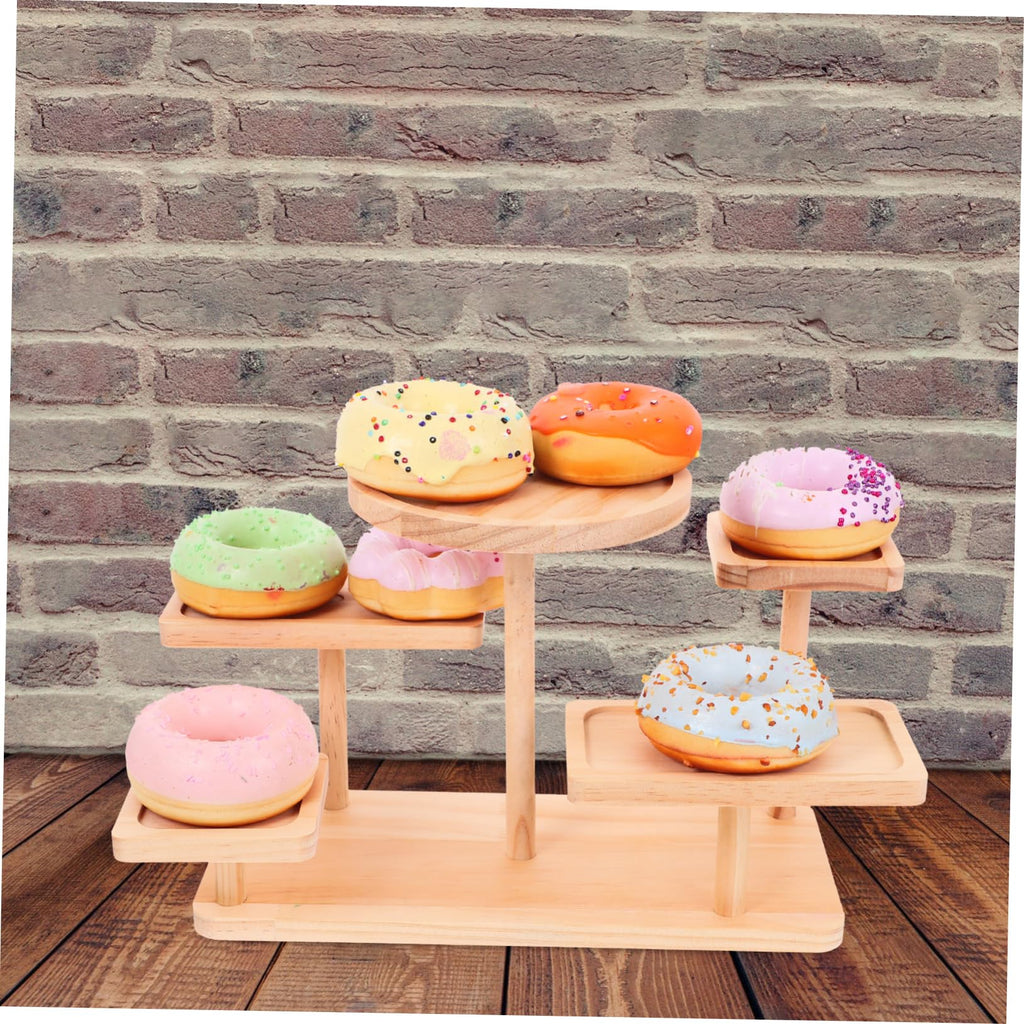 Space-Saving Wooden Jewelry Display Rack for Craft Shows Decor Makeup and Home Decor