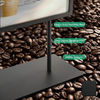 Tabletop Metal Sign Holder, 8.5"x11" Stainless Steel Double Sided T Shape Menu Display Stand for Office Store Restaurant Hotels 8.5"x11"