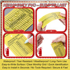 Lewtemi 100 Pcs Fire Extinguisher Inspection Tags with Zip Ties