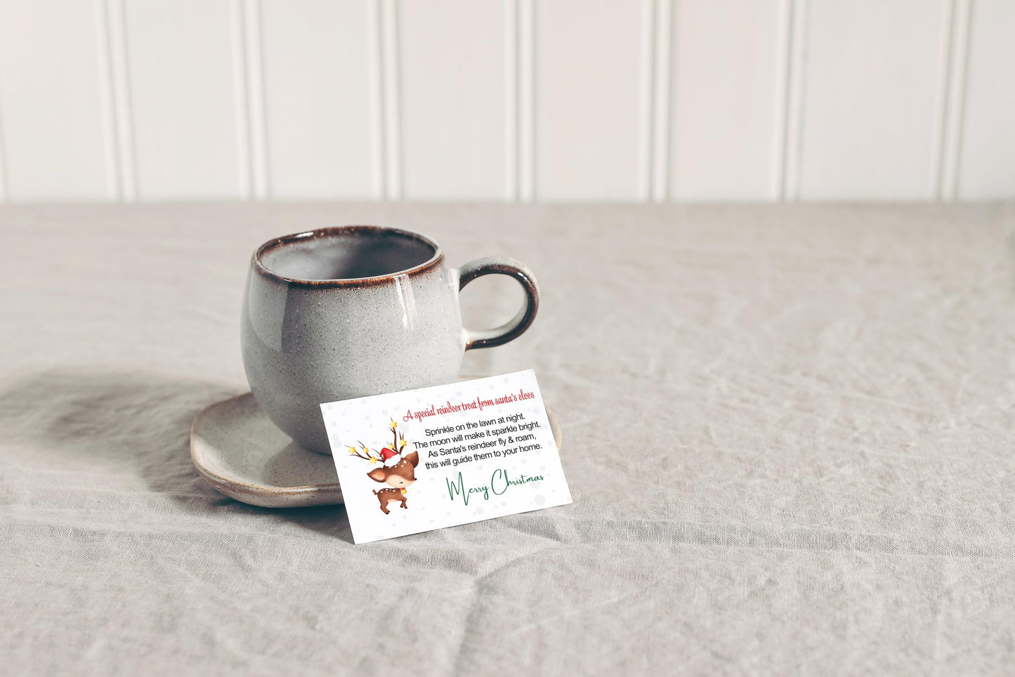 Magic Reindeer Food Gift Tags, Christmas Party Supplies Kids Gift Labels, 15 Pack