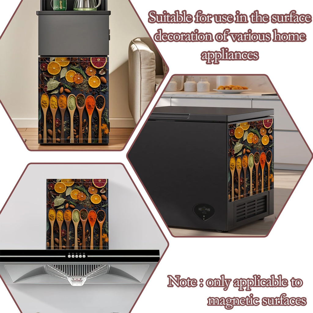 Cooking Spice Spoons Dishwasher Magnet Cover for Kitchen Décor