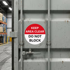 10 Pack 12"x12" Keep Area Clear Do Not Block Floor Sign Stickers Multicolor 10 Pack 12" Keep Area Clear Do Not Block