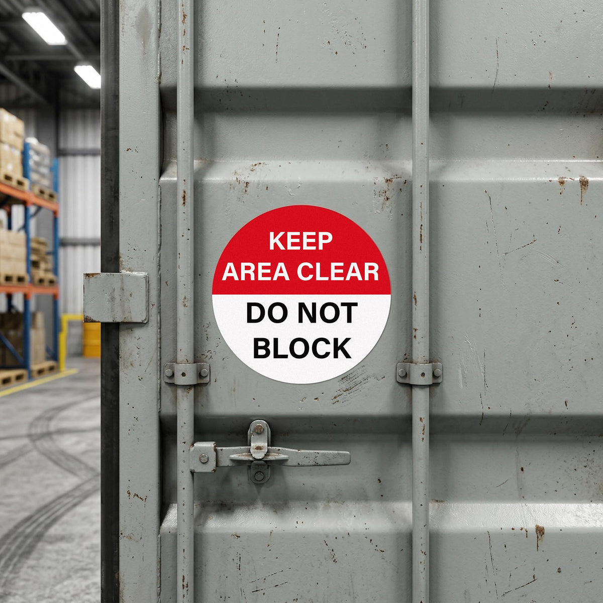 10 Pack 12"x12" Keep Area Clear Do Not Block Floor Sign Stickers Multicolor 10 Pack 12" Keep Area Clear Do Not Block