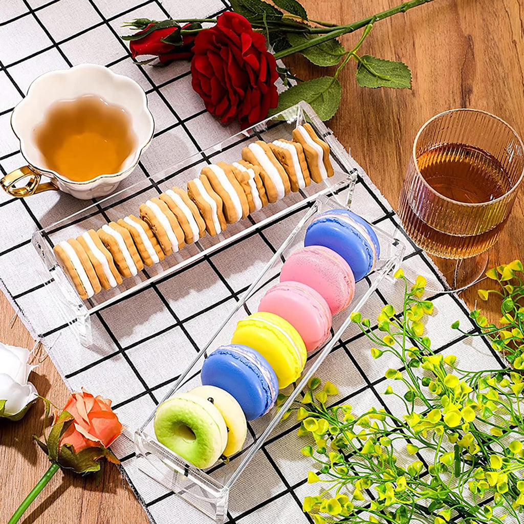 4 Pack Acrylic Cookie Tray, U & V Shape Display