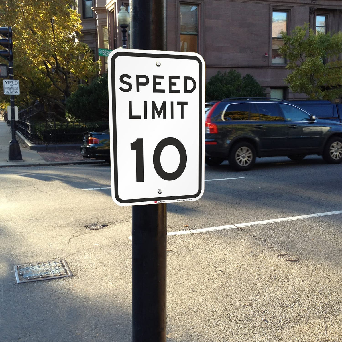 SmartSign-K-2081-EG "Speed Limit 10 MPH" Sign | 12" x 18" 3M Engineer Grade Reflective Aluminum 12" x 18" EG Reflective Aluminum