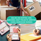 L LIKED 3-1/3"x4 Printable Matte Sticker Labels 600 Labels 100 Sheets