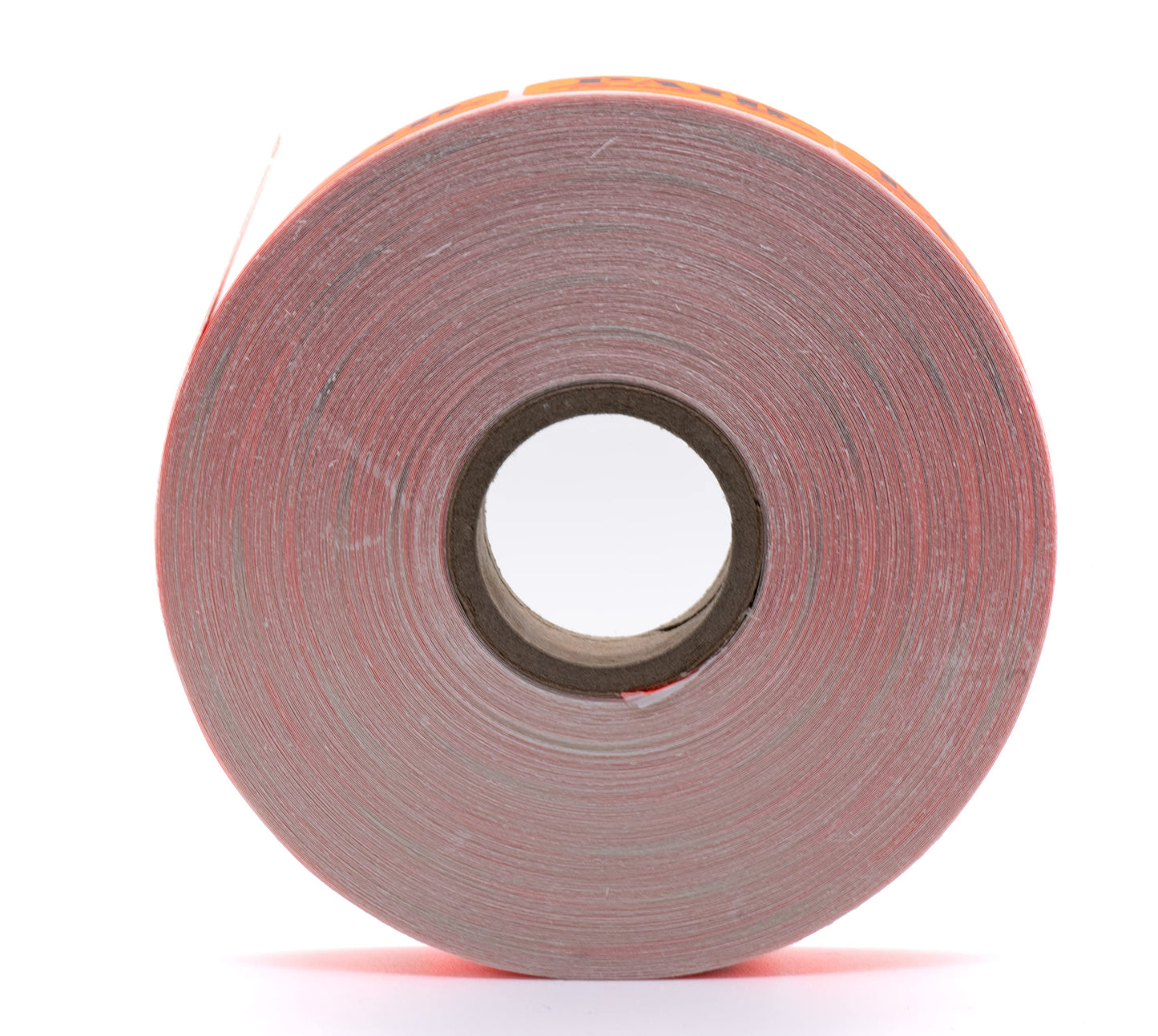 Bright Orange 'Paid - Thank You' Sticker Labels - High-Contrast, High-Adhesive, Ideal for Supermarkets and Other Stores - 1000 Count Roll of 1 1/2" x 5/8" Size Stickers Paid - Thank You