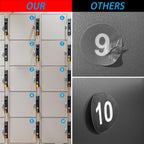 20 PCS Self Adhesive Number Stickers 1-10, 1.4 in Black Anti-Fading Waterproof Vinyl Circle Number Sticker Plastic Consecutive Small Number Stickers for Machine and Fitness Equipment Locker 1.4IN