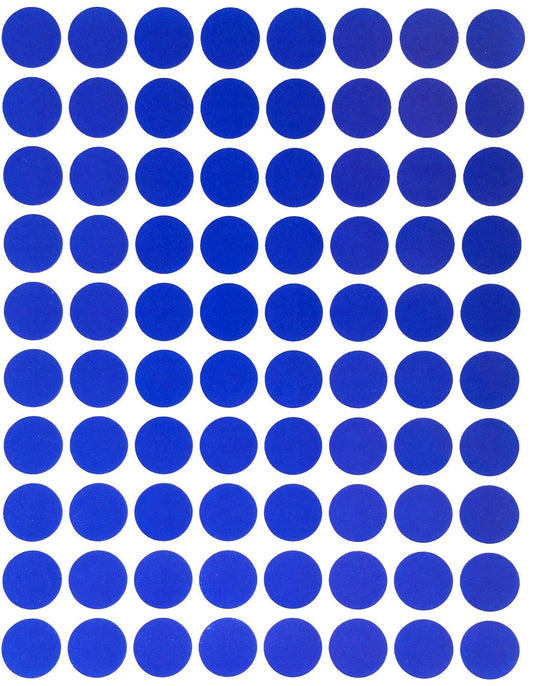 Royal Green Color Coding Labels for Inventory and Labeling Half inch - Circle Blue Dot Stickers 0.5-400 Pack 400