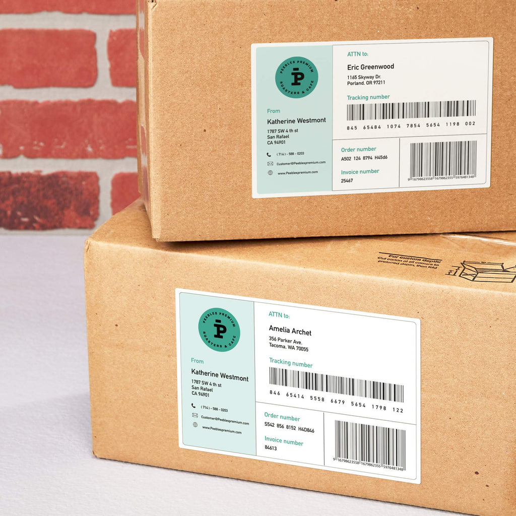Avery® Printable Durable White Rectangle Labels, 5.5" x 8.5", Waterproof Labels, Laser & Pigment-Based Inkjet Compatible, 50 Total, Great for Product Branding, Marketing, and More 50 labels