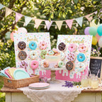 Yerliker 2 Pcs Donut Stand Party Display Holder Board 13.78 x 9.84 Inches