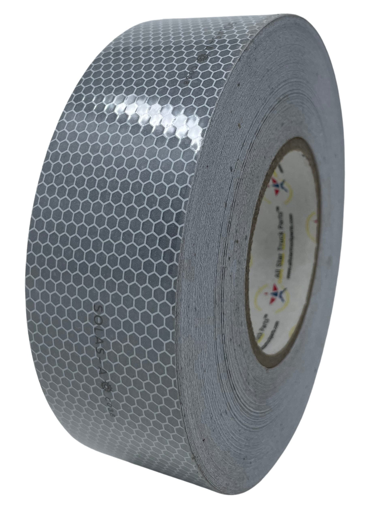 SOLAS Grade Marine Reflective Tape Conspicuity Safety Warning Silvery White Waterproof Ultra Reflective Glass Bead Honeycomb Technology Boats Rafts, Life Jacket, Motorcycles, Trailers (2IN X 30FT) 2IN X 30FT