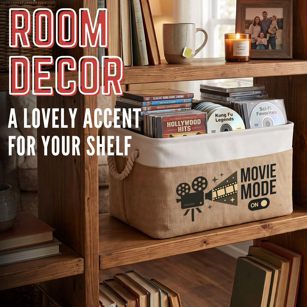 INNObeta Movie Lover Storage Basket Film Treat Bin Watch Party Home Movie Storage