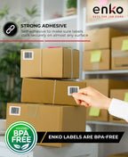 enKo 3 x 5 in 3 Rolls | 1050 Direct Thermal Address and Barcoding Labels 3 Rolls, 1050 Labels