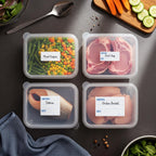 Freezer Labels 2x3 in 300/Roll, Dissolvable Removable Canning Jar Stickers 2x3" Fill In