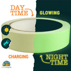 Glow in The Dark Tape – 30ft x 1inch – Premium Industrial Grade Interior and Exterior Luminous Glow Tape to Help See Objects at Night and Outdoors