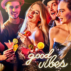 DECANIT Good Vibes Neon Sign Warm White, USB Powered LED Wall Decor