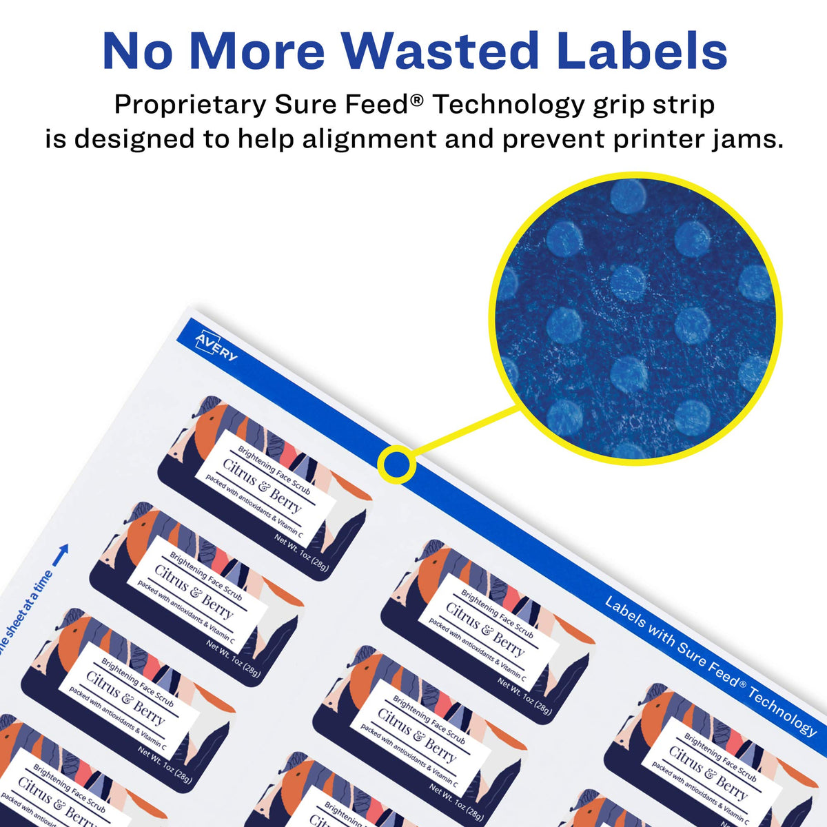 Avery® Printable Durable White Rectangle Labels, Sure Feed® Technology, 2" x 2-5/8", Waterproof Labels, Laser & Pigment-Based Inkjet Compatible, 150 Total 150 labels