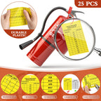 Chunful 151 Pieces Fire Extinguisher Inspection Tags Set
