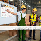DOT Hazmat Markings Poster – 49 CFR 172 Hazardous Materials Labeling Guide, DOT Shipping Markings Reference Chart for Warehouse, Transportation & HazMat Safety Training DOT Marking