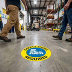 Yexiya 5 Pcs Safety Shoes Required Floor Sign
