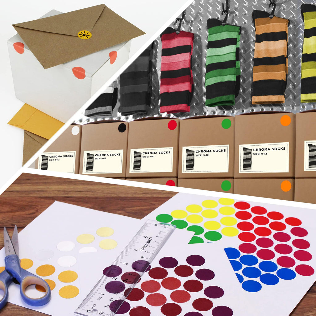 ChromaLabel 0.75 inch lavender round color-coding label stickers on roll, 1000 per pack for organization and coding purposes.