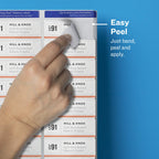 Avery Clear Easy Peel Address Labels for Laser Printers (15660) and Avery Matte Frosted Clear Return Address Labels for Laser Printers (15667)