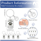 XunYee 15 Sets Vet Tech Week Gifts Bulk Veterinary Thank You Cards Keychain