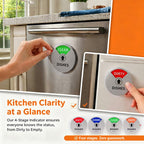 Dishwasher Clean Dirty Magnet, Sign with Running Empty Dirty Clean