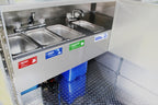 [Enhanced] Wash Rinse Sanitize Sink Labels, Hand Wash Only 5 Labels