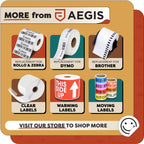 Aegis Adhesives - 3" X 5" Red Do Not Stack Stickers (1 Roll, 500/Roll) Red (Do Not Stack) 3" X 5"