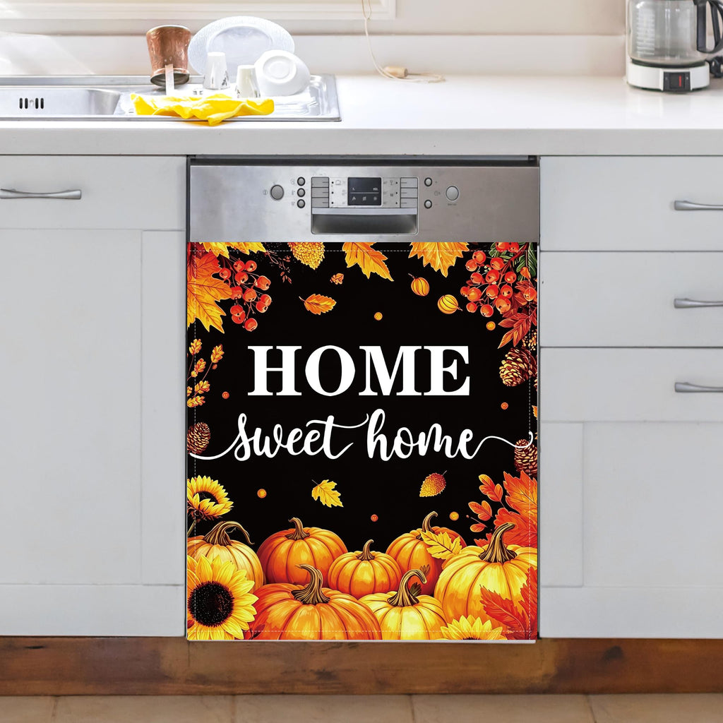 Fall Dishwasher Magnet Cover Pumpkin