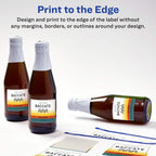 Avery® Printable Durable White Square Labels, Sure Feed® Technology, 3" x 3", Print-to-the-Edge, Waterproof Labels, Laser & Pigment-Based Inkjet Compatible, 60 Total 3" X 3" 60 Count