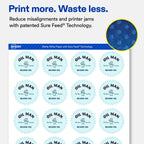 Avery® Matte White Starburst Labels, 1.75", 500 Total 500 labels