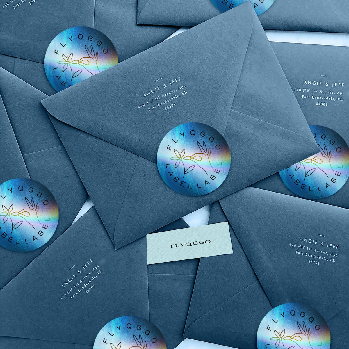 2 inch Round Holographic Thermal Labels 200pcs/roll & 500pcs/roll