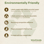Avery® EcoFriendly Recycled Return Address Labels, 1/2" x 1-3/4", White, Permanent Label Adhesive, 8,000 Printable Labels (48467) 8,000 labels 1/2" x 1-3/4"