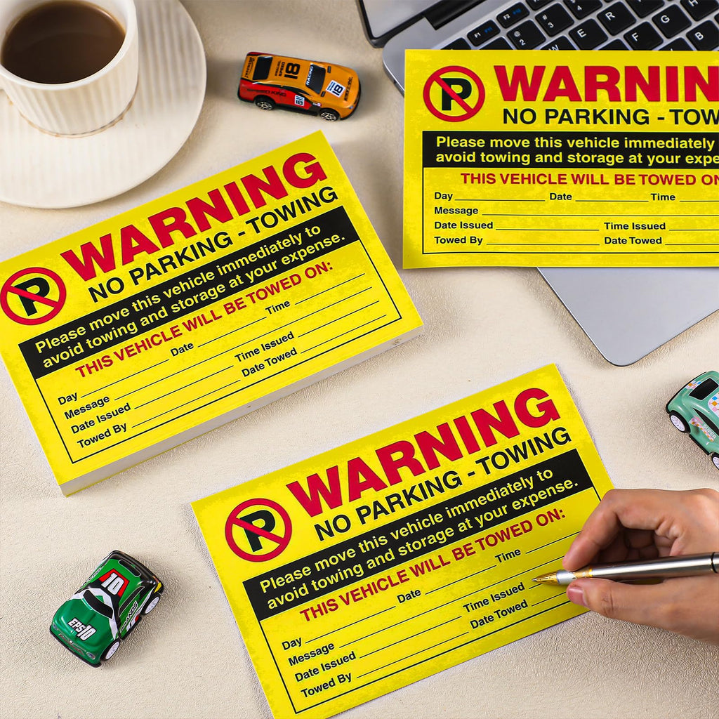 100 Pcs Parking Violation Stickers 5 x 8 Inches