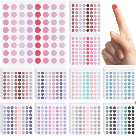 3200 Pieces Small Colored Dots Sticker 1/4 Inch Tiny Round Coding Labels Circle Dot Stickers Removable Color-Code Stickers for Bottles, Documents, 50 Sheets, 80 Colors