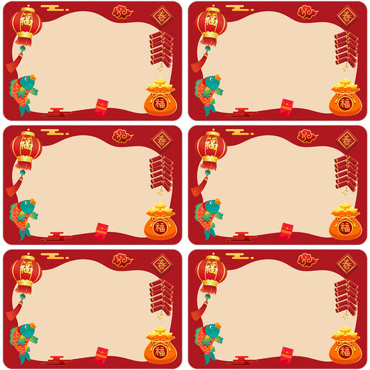 Lucleag 180 PCS Chinese New Year Name Tags Stickers for Gifts, 2025 Year of Snake Gift Tags Stickers Name Sticker Label for Chinese Lunar New Year Presents Holiday Decorations, 2 x 3 Inch