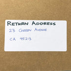 Set of 200 matte white all-purpose labels for storage bins, 4" x 2" size, by TownStix, ideal for organizing and labeling.