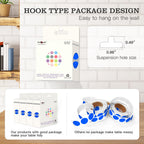 PARLAIM 3/4-inch blue circle labels, color-coding stickers, 1000 pack in dispenser box for office and classroom organization.