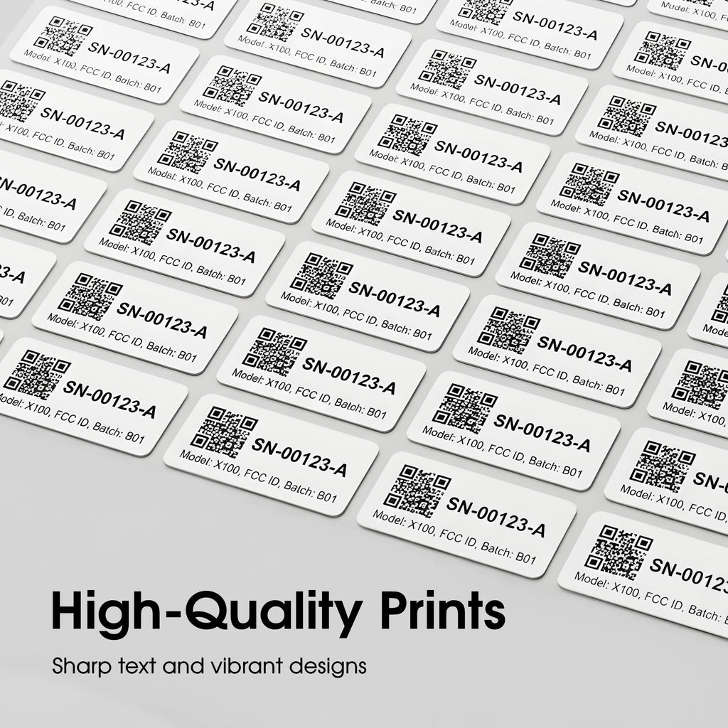 1" X 0.5" Matte White Printable Barcode Labels (100 Sheets, 16000 Stickers) 1" X 1/2" 100 Sheets