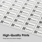 1" X 0.5" Matte White Printable Barcode Labels (100 Sheets, 16000 Stickers) 1" X 1/2" 100 Sheets