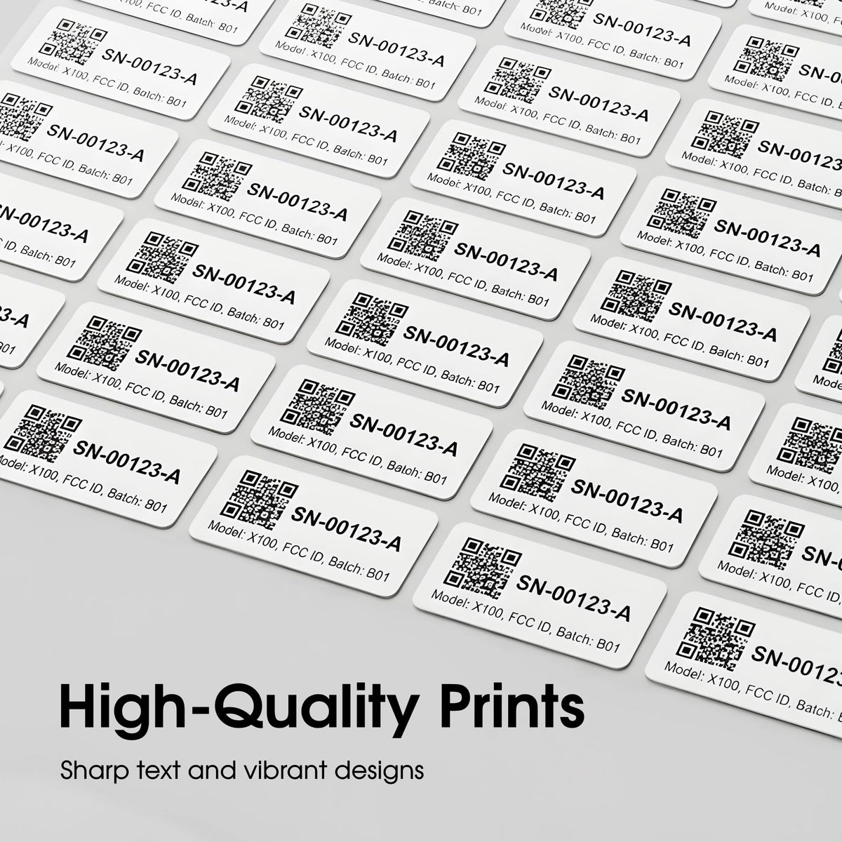 1" X 0.5" Matte White Printable Barcode Labels (100 Sheets, 16000 Stickers) 1" X 1/2" 100 Sheets