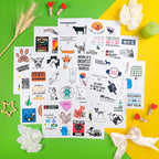 100Pcs Funny Veterinary Stickers and Laptop Decals, Vet Stickers, Veterinarian Decals, Funny Veterinary Gifts, Gifts for Women & Men White