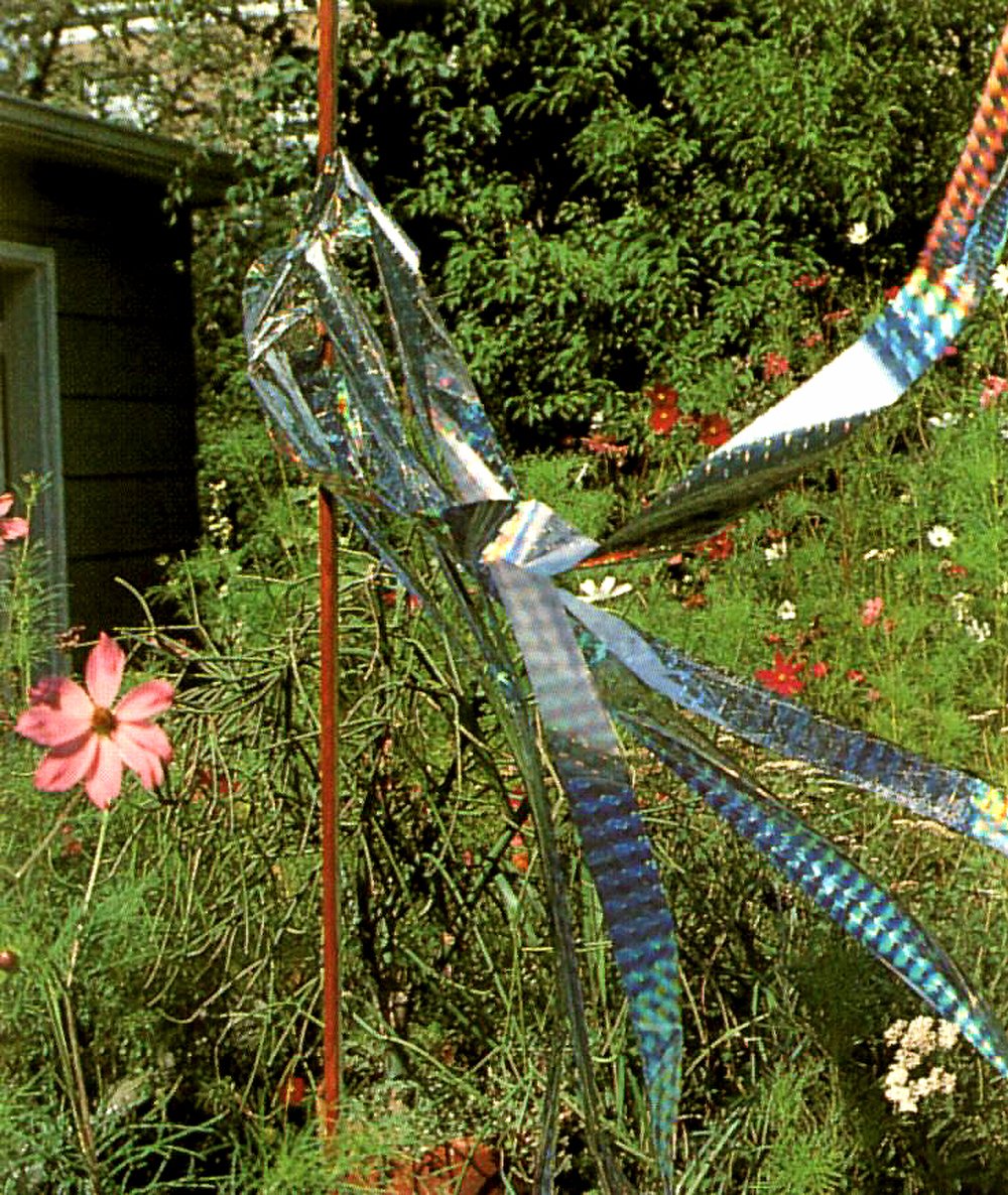 Bird-X Irri-Tape, Holographic Bird Scare Tape, Iridescent Foil Reflective Tape for Multi-Sensory Attack, Easy to Install, 2" W x 100' L 2" x 100ft Length